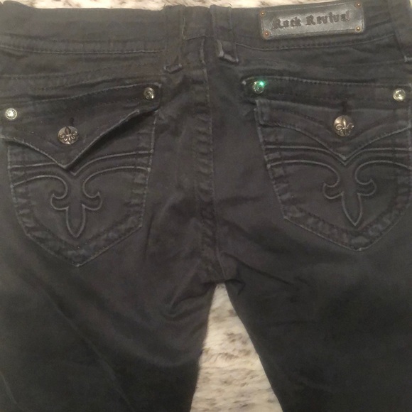 Dark forest green Rock Revival Pants - Picture 1 of 3